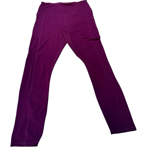 GAIAM Pants - Gaiam Black Leggings Large Yoga Om Hi-Rise Sz L Moisture Wicking Pockets